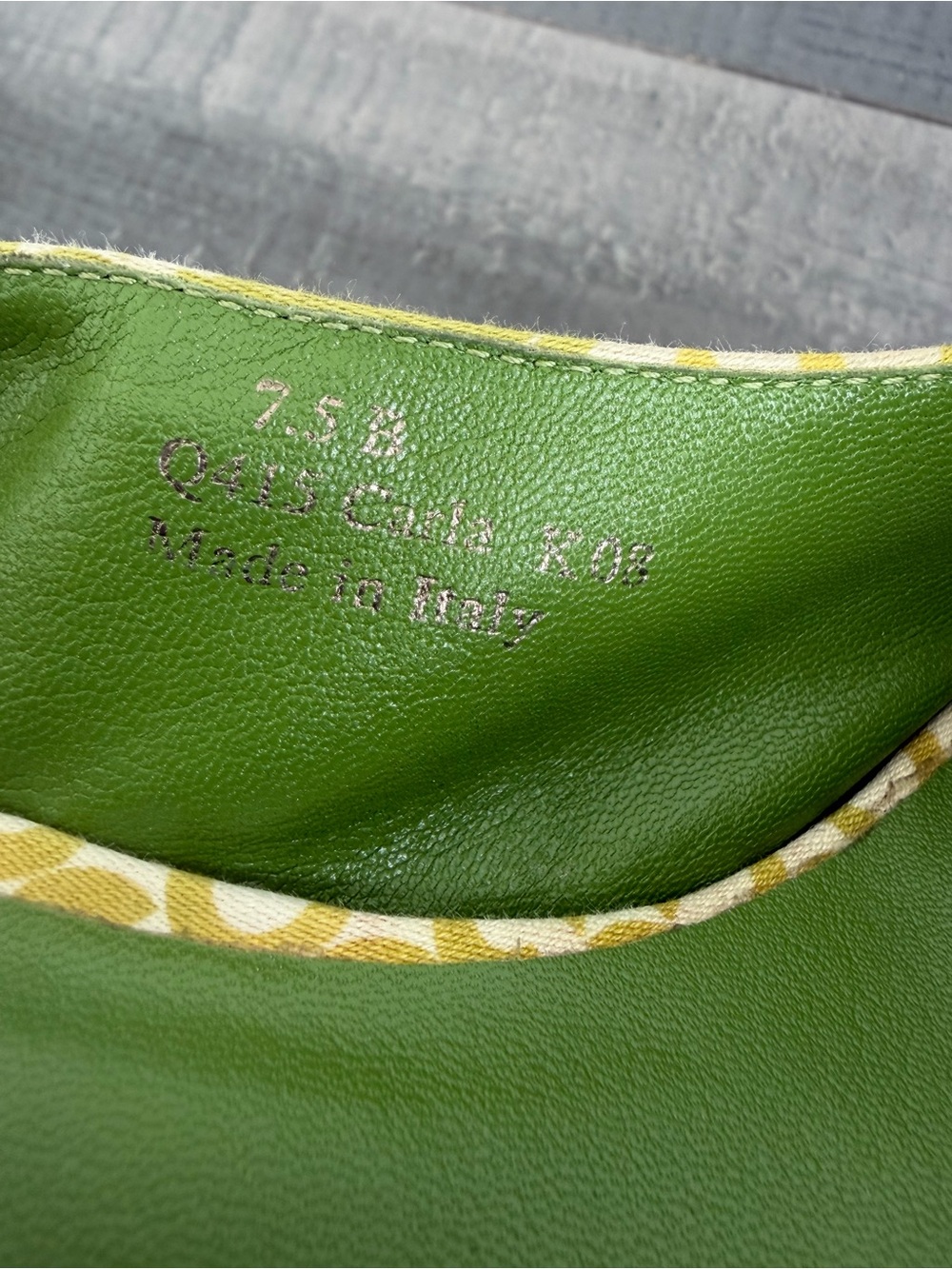 Vintage Y2K Coach slingback shoes made in Italy 7.5b - Picture 2 of 6
